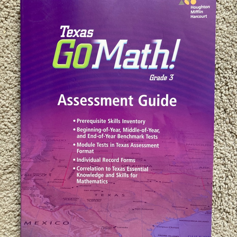 Texas Go Math Assessment Guide Grade 3